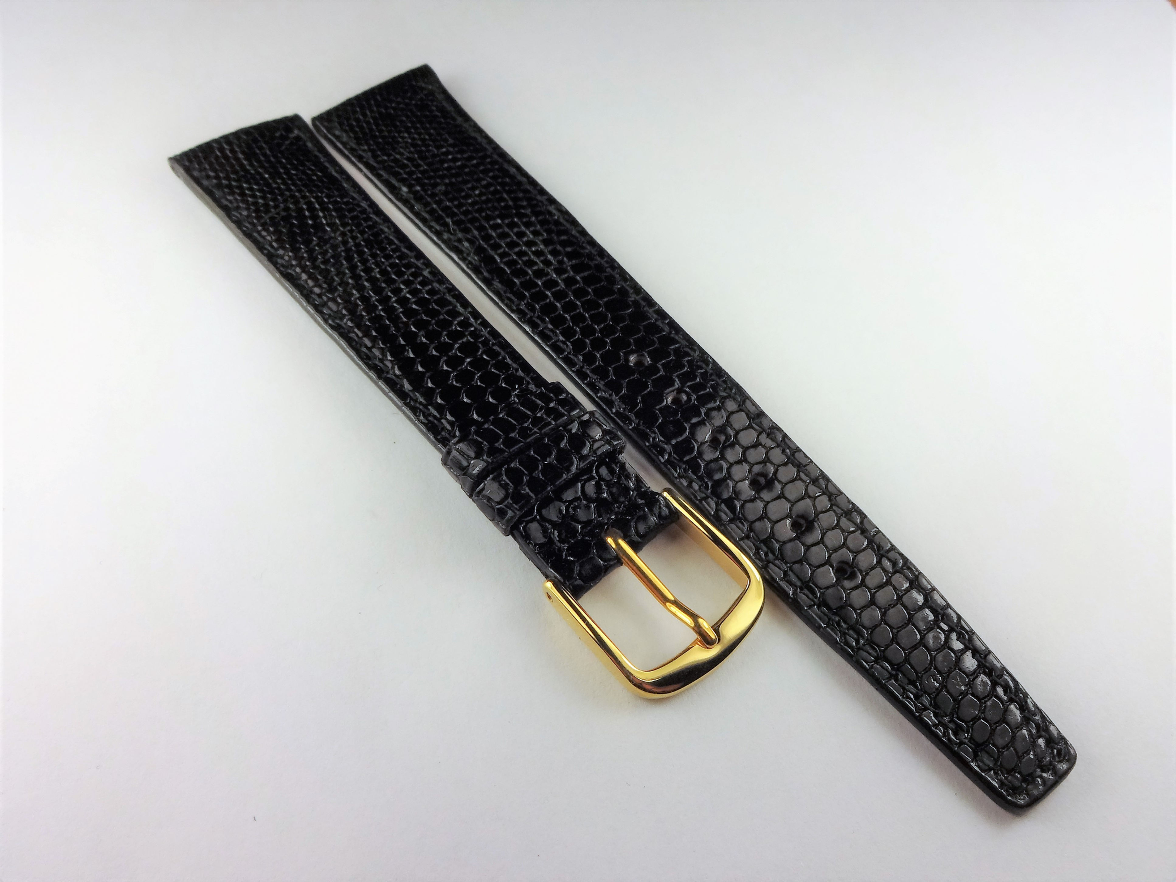 Gucci 17R Black Lizard Grain