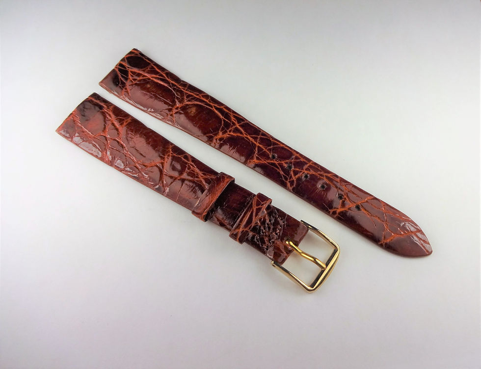 Replacement 19mm Brown Genuine Crocodile