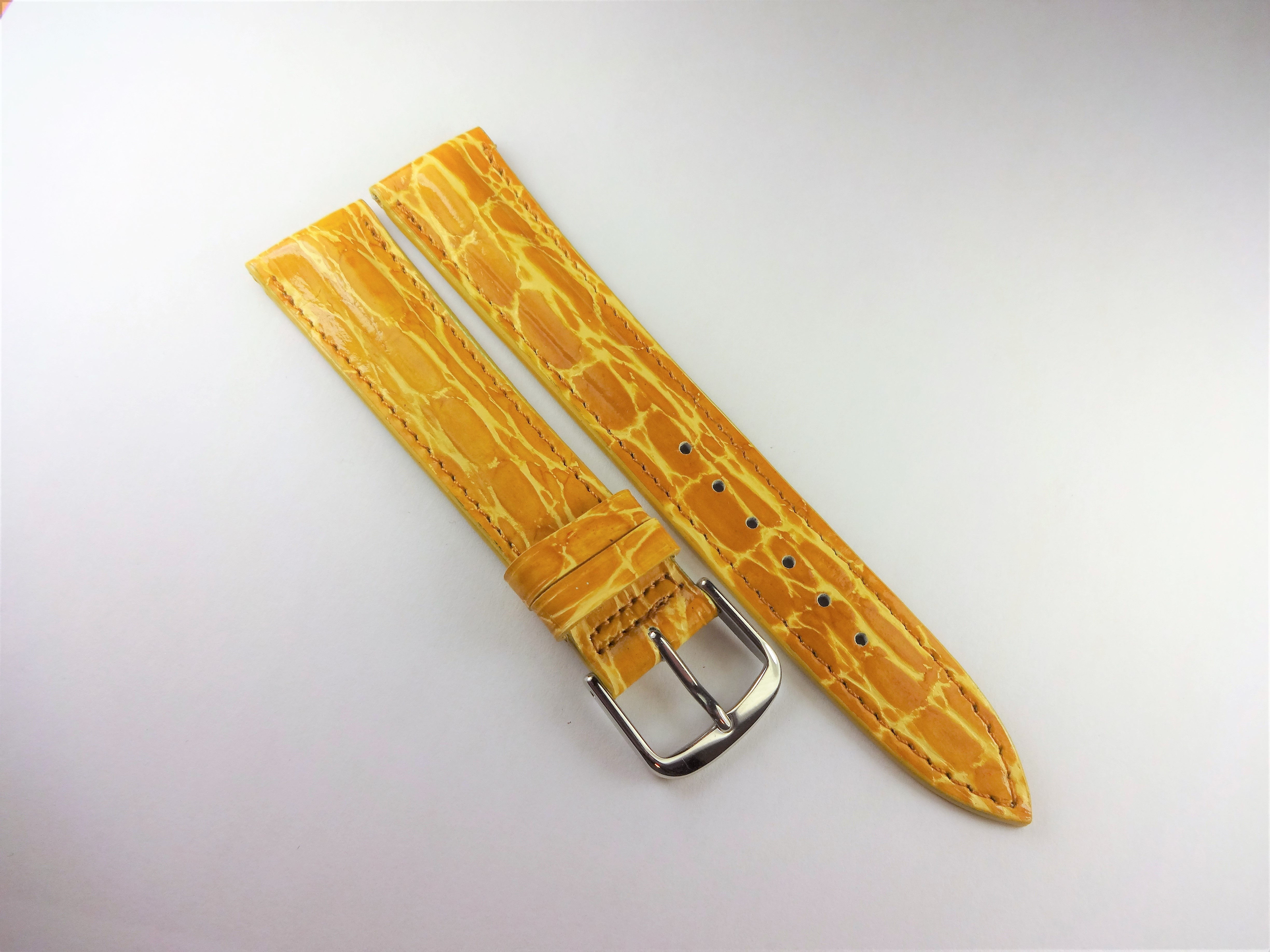 Replacement 18mm Yellow Baby Croco Grain on Calf