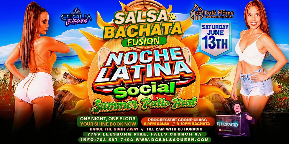 Noche Latina en Falls Church: Summer patio heat
