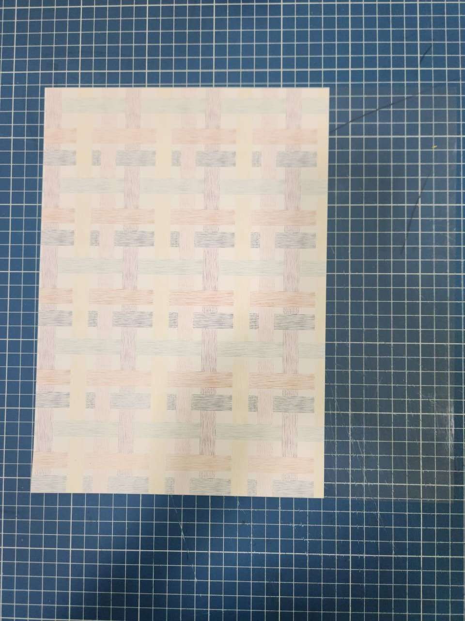 Unir a página da coleção a uma folha de acetato (A4)