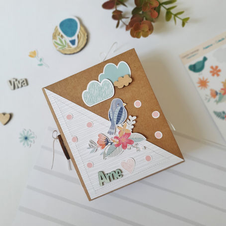 Mini álbum - AME por Denise Vieira @comafetoecompapel