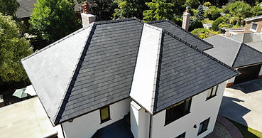 house with grey tiled roof
