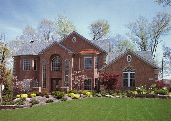 Brick two story home