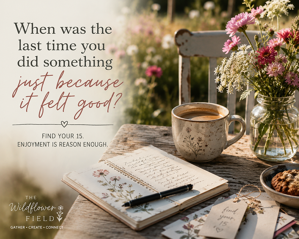 When Was the Last Time You Did Something Just Because It Felt Good?
