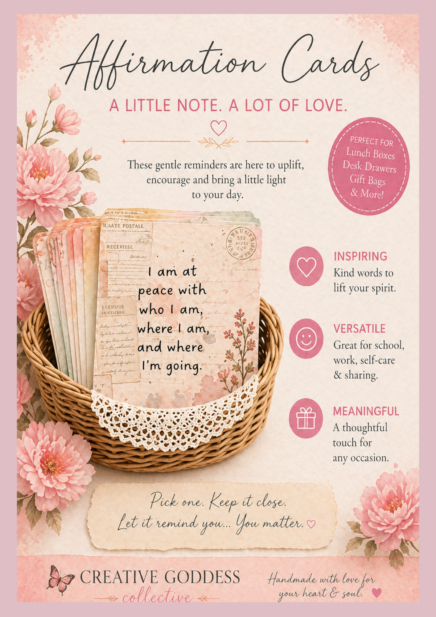 Affirmation cards for Anxiety