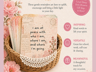 Affirmation Cards for Anxiety: A Gentle Way to Calm Your Mind, Create with Intention & Bloom from Within
