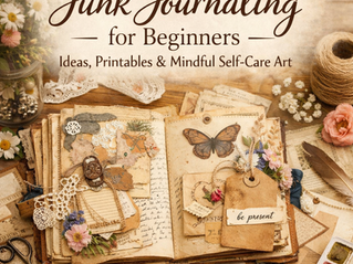 How to Start Junk Journaling: Calm Your Busy Mind with Printables & a Self-Care Art Practice