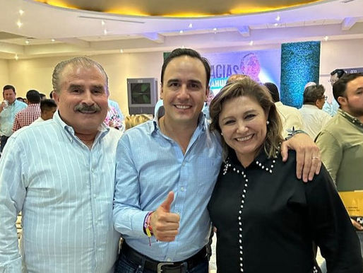 Alcaldesa Diana Haro y su equipo conviven con el gobernador electo Manolo Jiménez