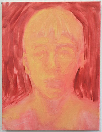 Portrait aux teintes rouges et jaunes annesophiefontenelle