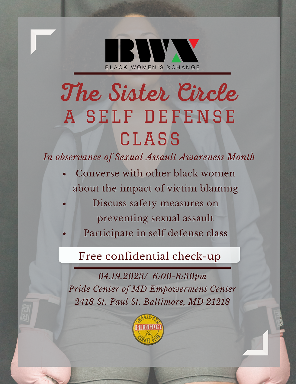 The Sister Circle: A Self Defense Class