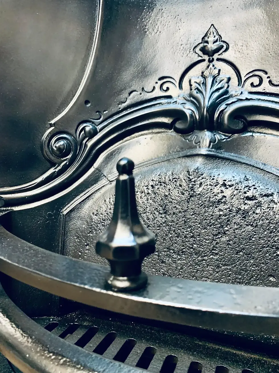 Thumbnail: 19th Century Victorian Horseshoe Cast Iron Fireplace Insert