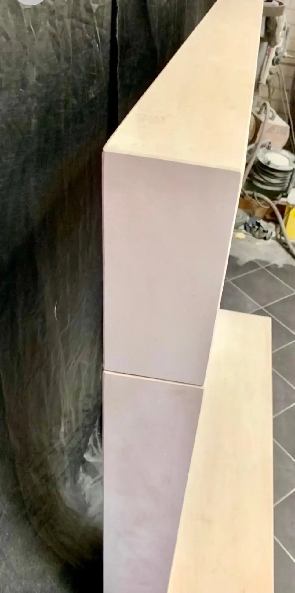 Thumbnail: Late Edwardian Stepped Limestone Fireplace Surround in the Art Deco Manner