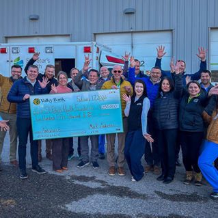 Valley Bank Makes Gift Supporting New Ambulance for Emergency Services