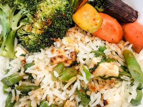 Coconut Rice with a Tangy Harissa Sauce