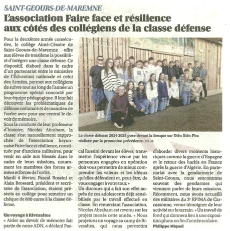 Jeunesse, défense, mémoire, résilience
