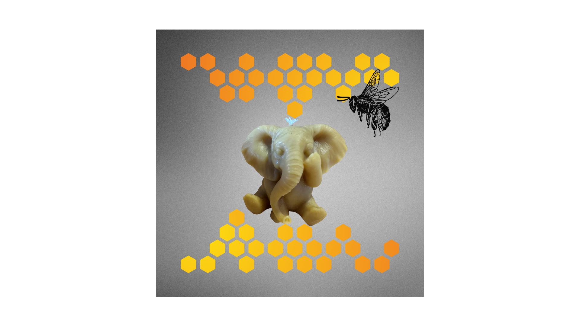 No Look Elephant Candle