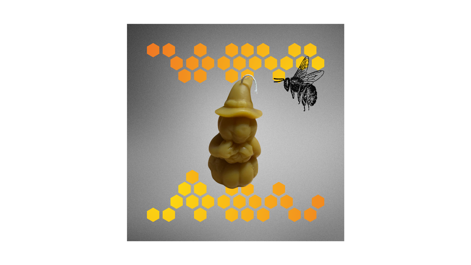 Pumpkin Wizard with Star Candle