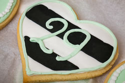 Striped '29' Cookie