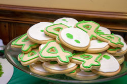 Dino-egg and Number Sugar Cookies