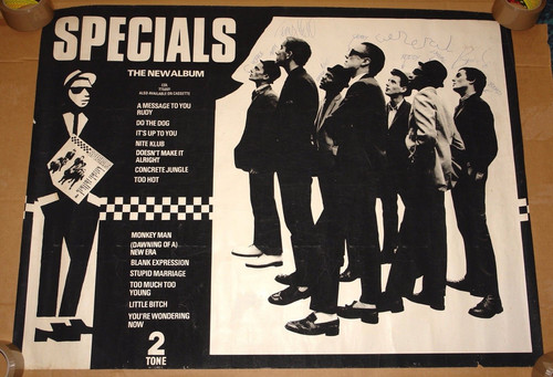 THE SPECIALS HAND SIGNED ORIGINAL TWO 2 TONE POSTER | The Art of Punk