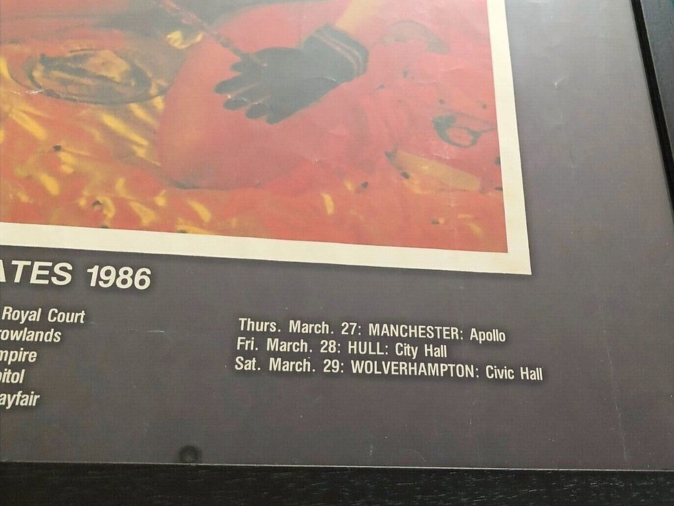 Thumbnail: The Cramps...Rare original 1986 A Date With Elvis Tour Poster