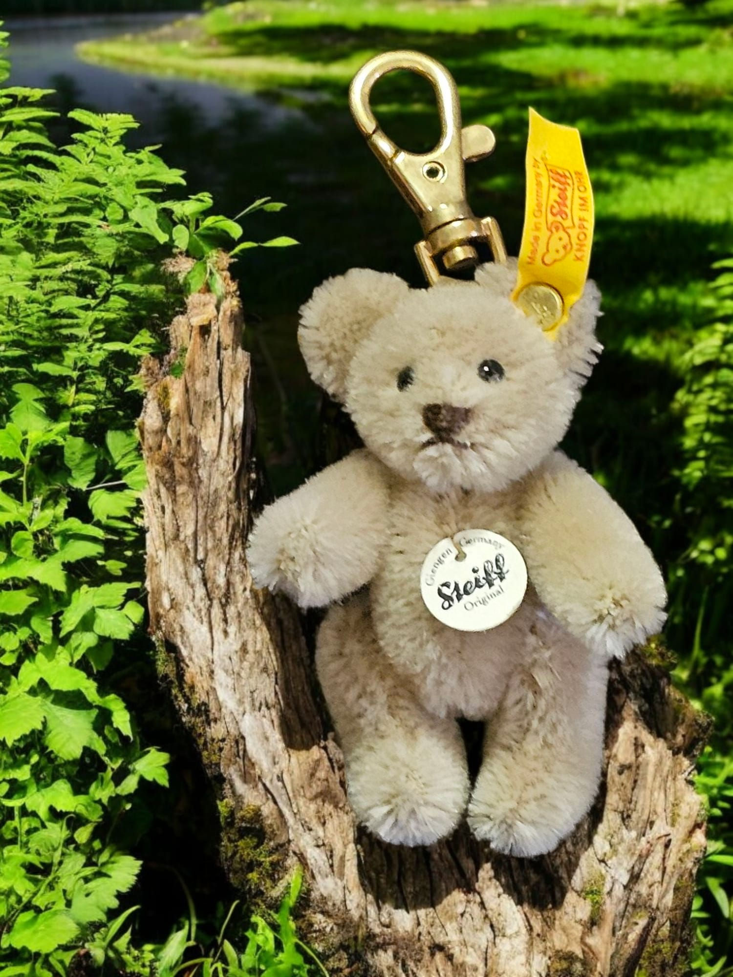 Steiff Teddy Keyring (Café au Lait)