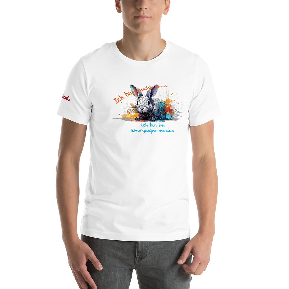 Miniaturbild: Hase im Sparmodus / Unisex t-shirt