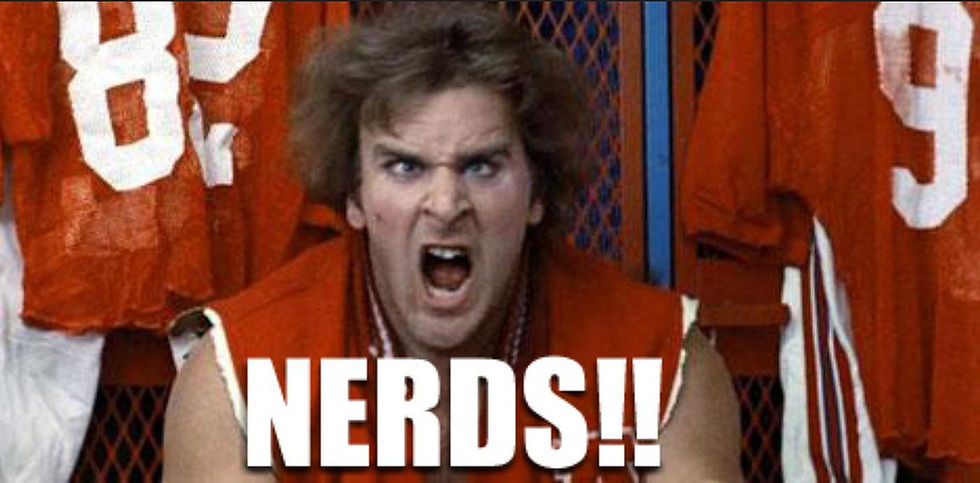 Nerds yell from "Revenge of the Nerds"