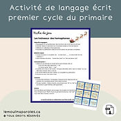 Le traîneau des homophones - ET/EST - 1er cycle