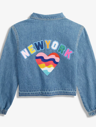 Denim Jacket with Sequins