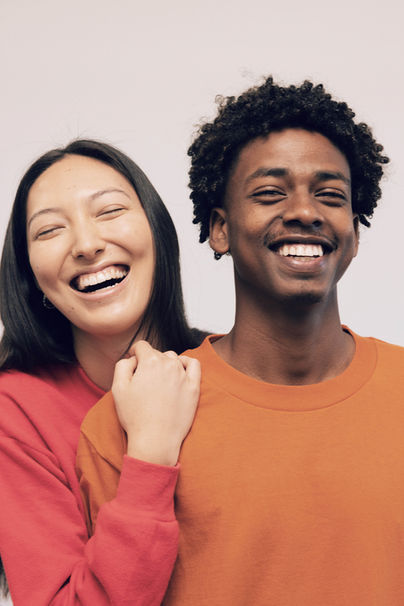 Portrait of couple smiling