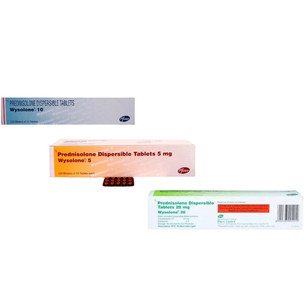Wysolone 5 Tablet DT is a steroid. It is used to treat a wide variety of medical conditions such as severe allergic reactions