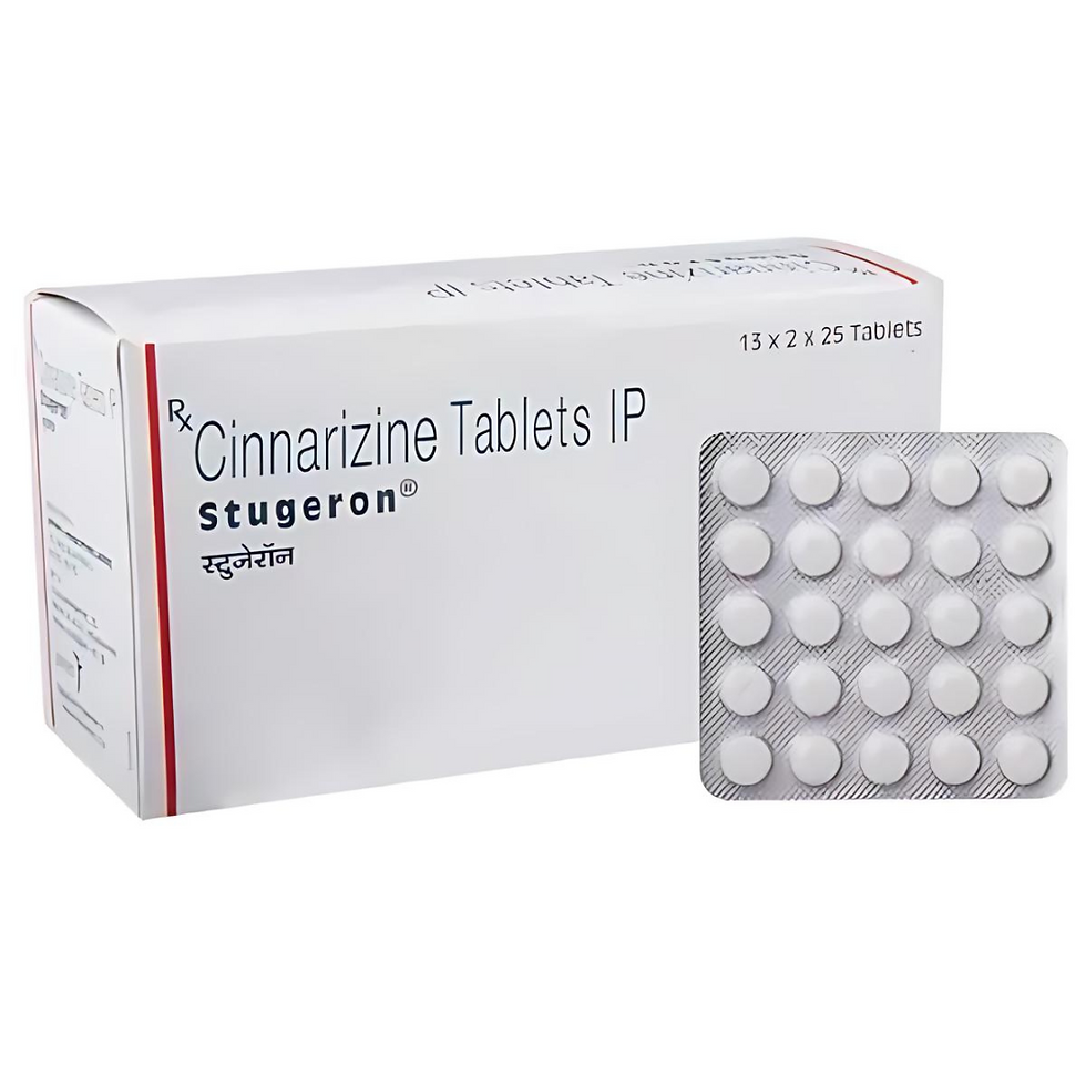 Stugeron Tablet belongs to a class of medicines known as antihistamines. It is used to treat motion sickness (nausea due to m