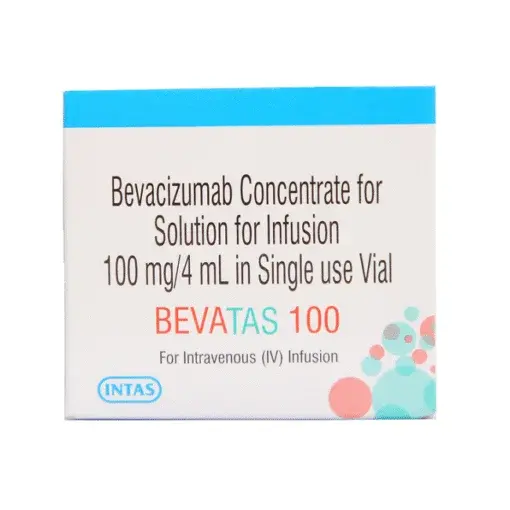 Bevatas 100 injection is an anti-cancer drug. It is used to treat colon cancer, rectal cancer, non-small cell lung cancer