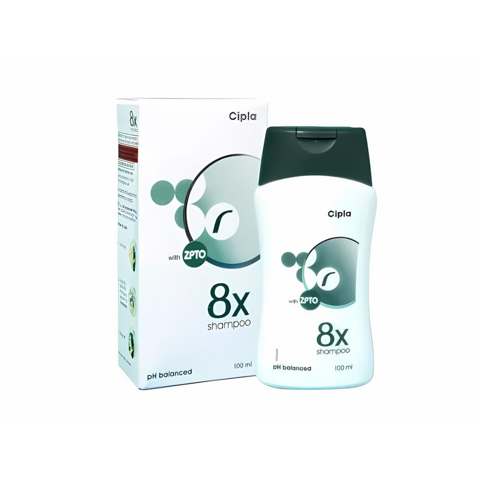 8X Shampoo is an anti-dandruff medicine that is used to treat dandruff.