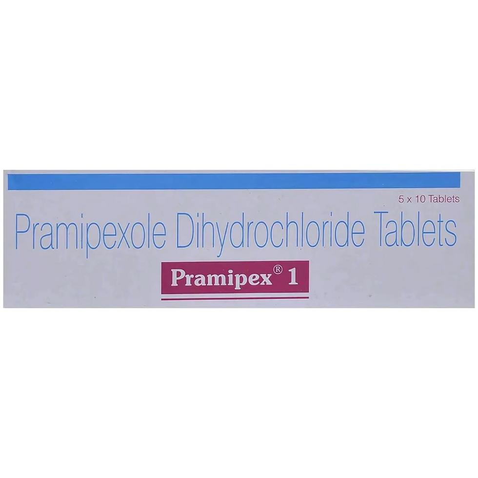 Pramipex 1 Tablet is used in the treatment of Parkinson's disease and restless leg syndrome (an urge to move the legs usually