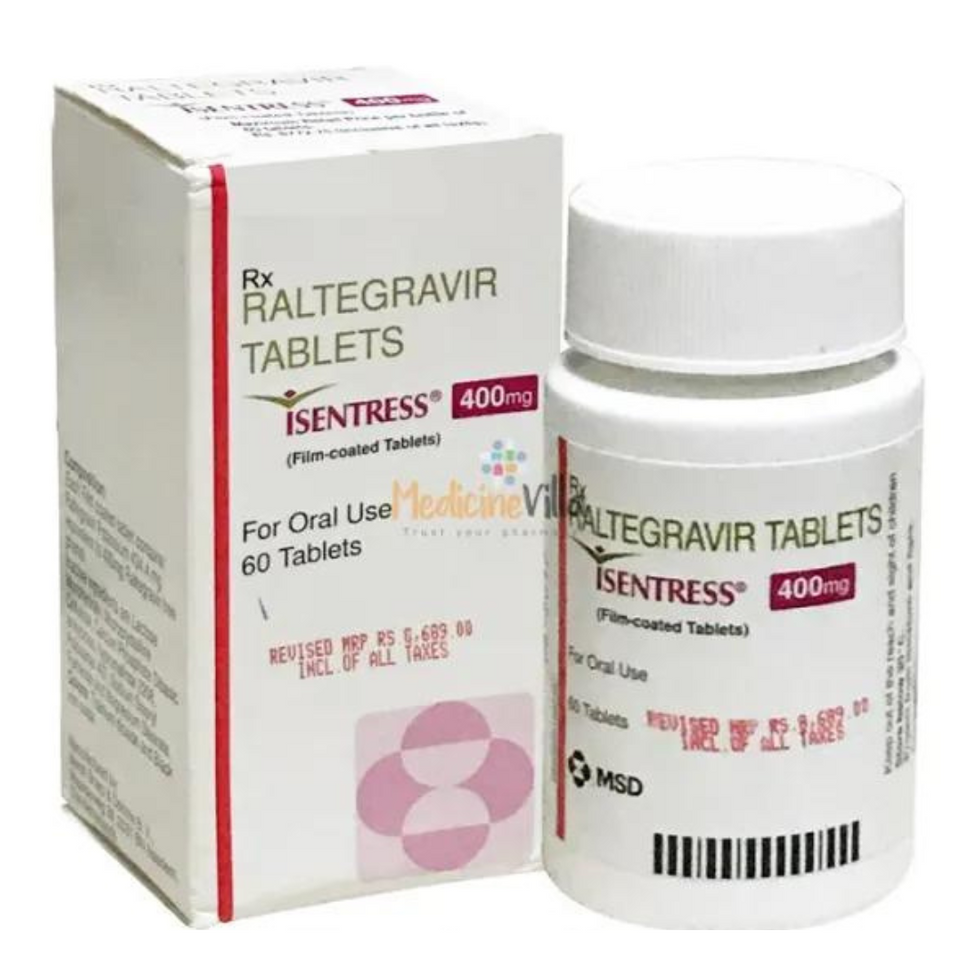 Isentress 400mg Tablet is an antiretrovirals. It is used to treat HIV (human immunodeficiency virus)