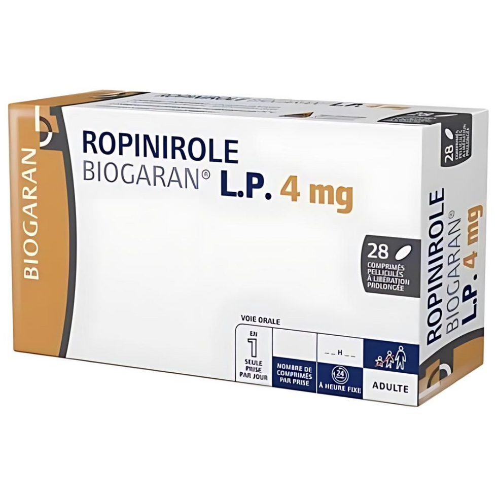 Ropinirole is a medication used to treat symptoms of Parkinson's disease such as stiffness, tremors, muscle spasms, and poor