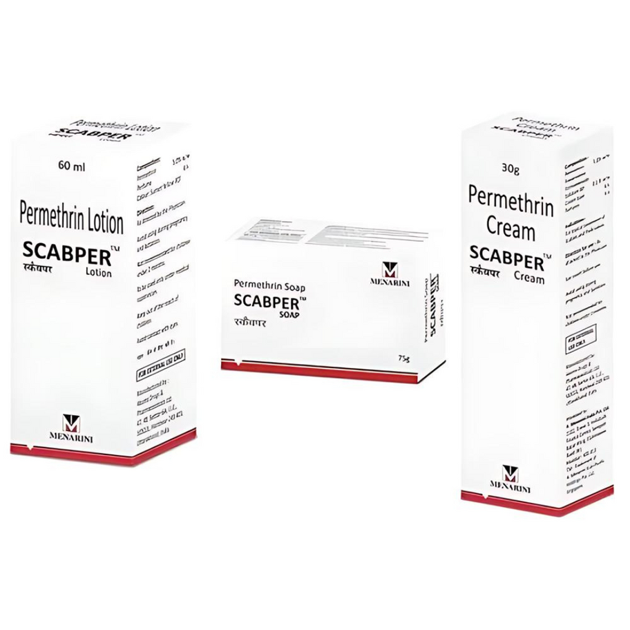 Scabper Lotion (Permethrin) is a clinically proven topical treatment for scabies and lice infestations. It contains Permethri