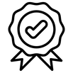 Verified quality badge with checkmark icon - Theskymeds