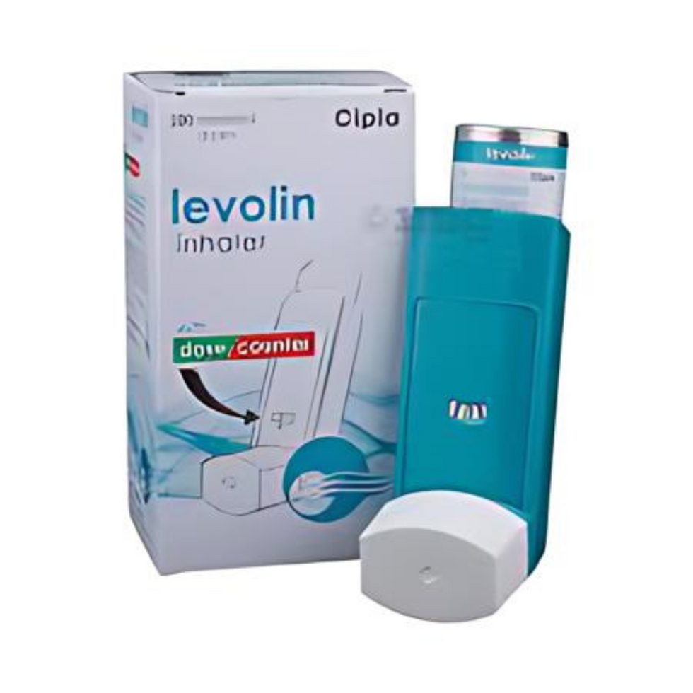 Levolin 50mcg Inhaler is a prescription medication used to treat bronchospasm in people with asthma, chronic bronchitis