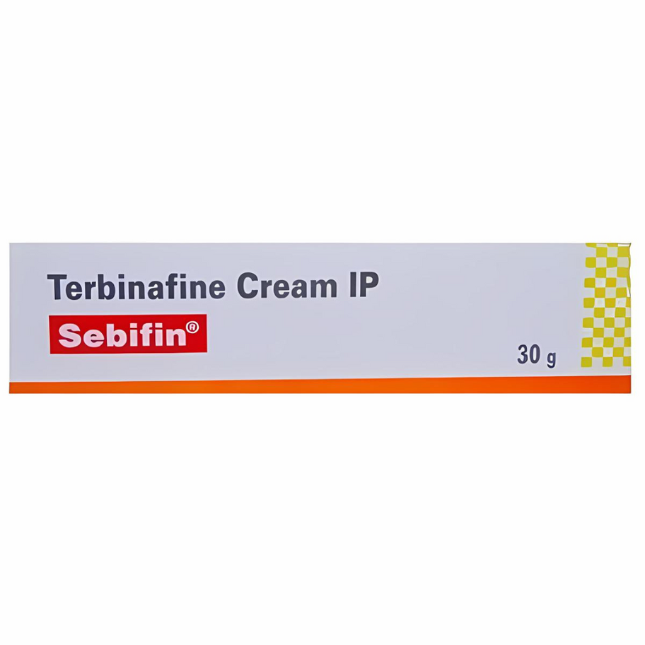 Sebifin Cream (Terbinafine) is a fast-acting antifungal cream used to treat skin infections like athlete’s foot, ringworm,