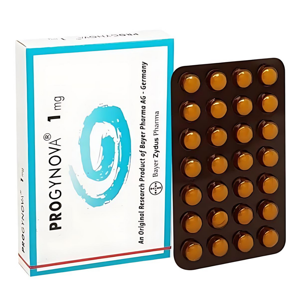 Progynova 1mg Tablet is a female sex hormone (estrogen). This is a type of hormone replacement therapy (HRT) that is used to