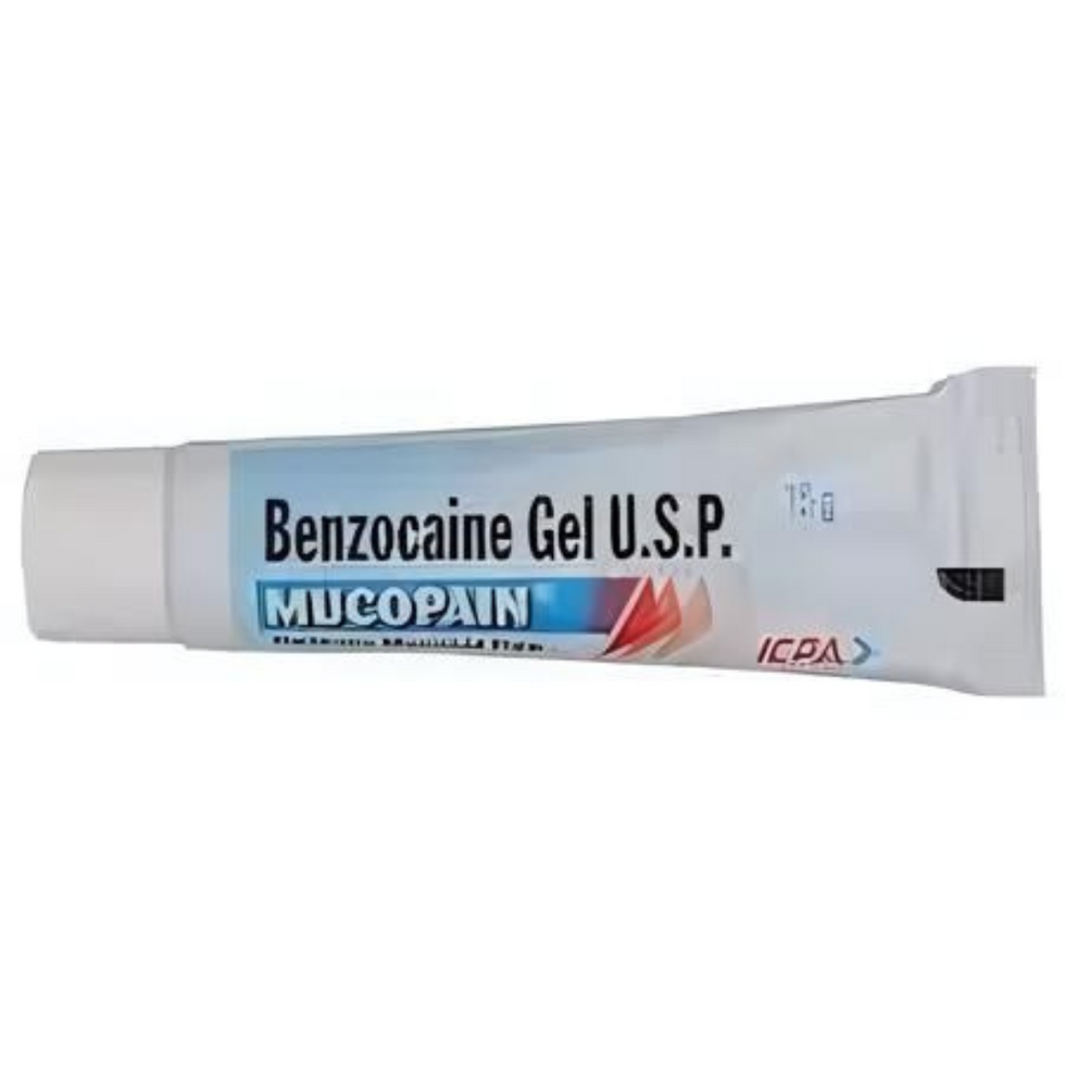 Mucopain Gel is used as local anesthesia to numb the tissues in a specific area.