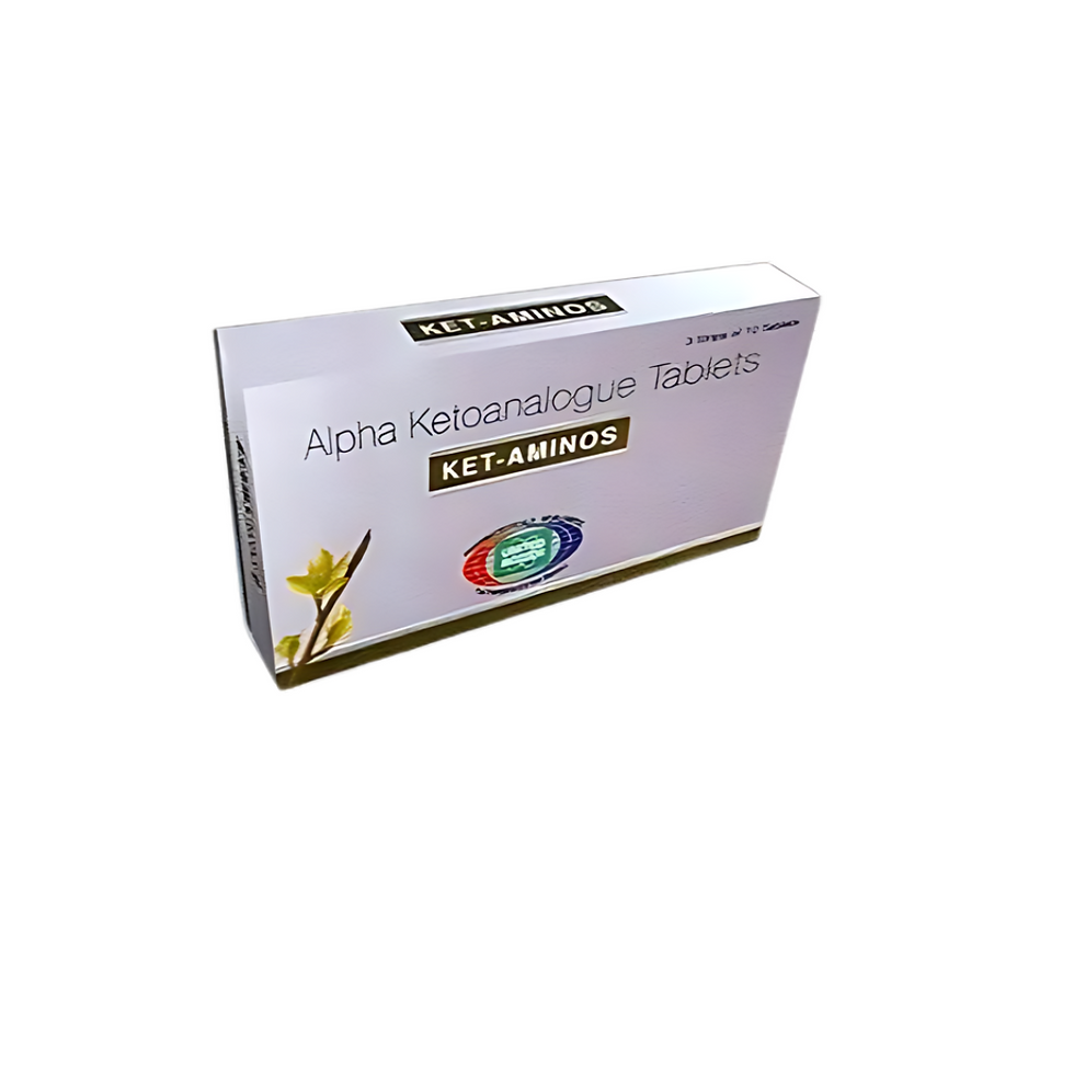 Ket- Aminos Tablet is a nutritional supplement used in the treatment of chronic kidney disease.