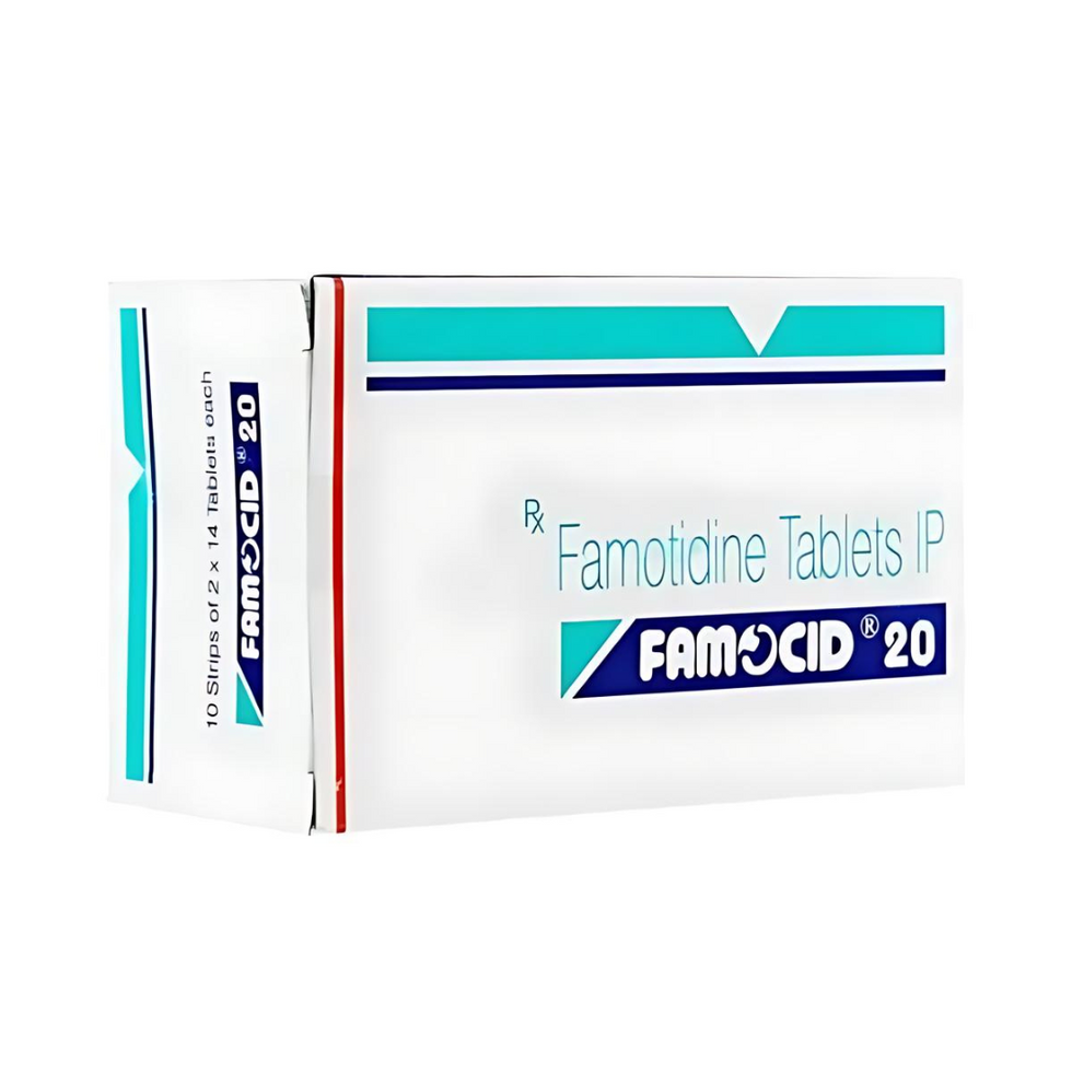 Famocid 40 Tablet is an antacid. It reduces the amount of acid produced by your stomach.