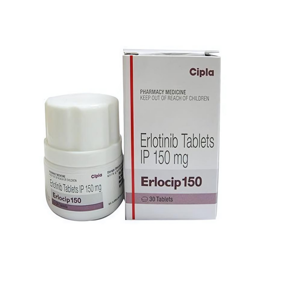 Erlocip 150mg Tablet is used in the treatment of non-small cell lung cancer and pancreatic cancer.
