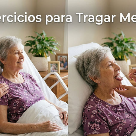 Ejercicios clave de pecho, hombros y lengua: Cómo ayudar a un familiar con limitaciones a tragar y respirar de forma segura