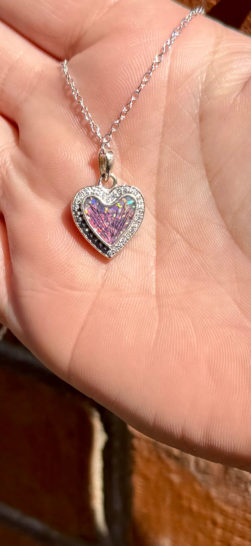Thumbnail: Heart Diamante Necklace